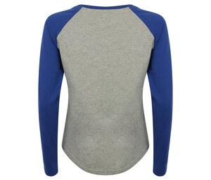 SF Women SK271 - Damska koszulka baseballowa z długim rękawem