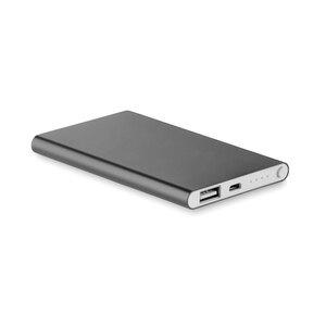 POWERFLAT Ultra Slim 4000 mAh Aluminum USB Power Bank - GiftRetail MO8735