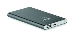 POWERFLAT Ultra Slim 4000 mAh Aluminum USB Power Bank - GiftRetail MO8735