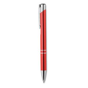 BERN Elegant Aluminium Push Button Pen with Blue Ink - GiftRetail MO8893
