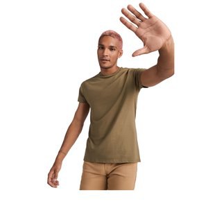 Roly CA6698 - Eco-Friendly Organic Cotton Ribbed Crew Neck Tee