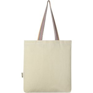 Rainbow 180 g/m² recycled cotton tote bag 5L - EgotierPro 120642