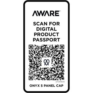 Elevate NXT 37541 - Onyx 5-panelowa czapka Aware™ z daszkiem z recyklingu