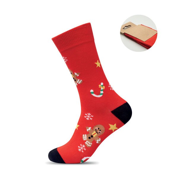 SOC MEDIUM Pair of Christmas socks M - GiftRetail CX1574