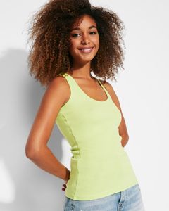 Roly CA6517 - CAROLINA Fitted style tank top with wide and round ribbed neckline and armholes