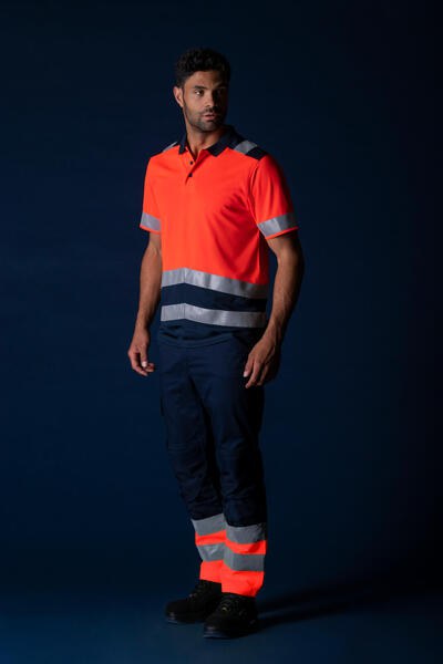 Poloshirt High Vis Bicolor Koszulka polo unisex