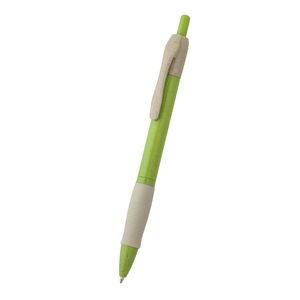 HANA Push button pen made of wheat fibre and ABS with soft grip