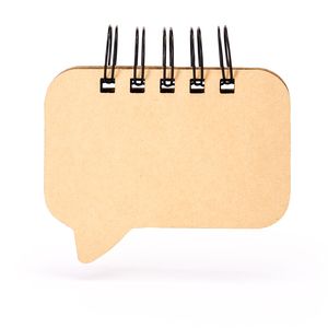 Stamina NB8057 - ANFI Sticky notes spiral ring pad with original design in the shape of a speech bubble