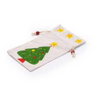 Stamina XM1157 - ARSUK 100% cotton gift bag with a Christmas tree design