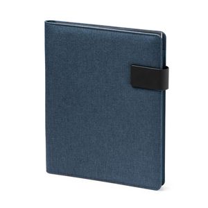 SAMAR Multipurpose A4 folder in heather 600D RPET with magnetic clasp - EgotierPro FO7984