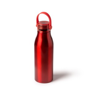 Stamina BI1365 - FENTAL Recycled aluminium bottle with transparent cap and matching silicone handle