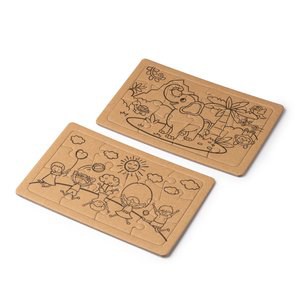 Stamina JU1564 - ZEON Set of 2 puzzles for colouring made of recycled cardboard with different designs