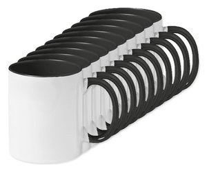 Pack of 100 GiftRetail MO8422 - SUBLIMCOLY Premium Coloured Ceramic Sublimation Mug 300ml