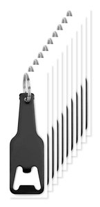 Pack of 100 GiftRetail MO9247 - BOTELIA Premium Aluminium Keyring Bottle Opener