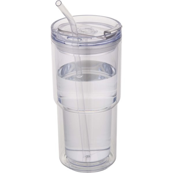Kubek plastikowy Archer o pojemności 480 ml z podwójnymi ściankami - EgotierPro 100967