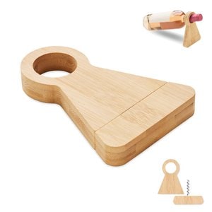 STANDTURN Bamboo bottle stand & opener - GiftRetail MO3104